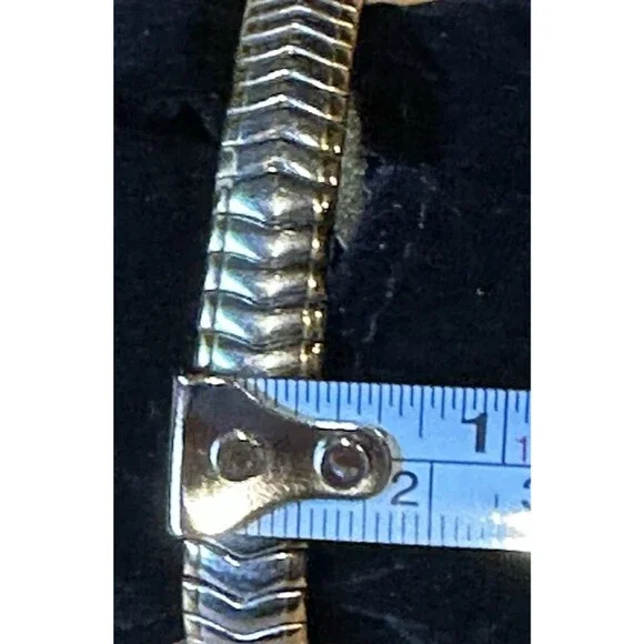 Timex watch women's elastic band Gold Silver Tones Circle Face classic casual - Picture 9 of 12